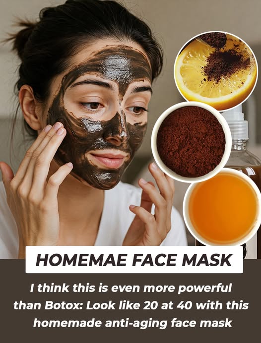 Natural Home Made Face Mask with Coffee and Lemon