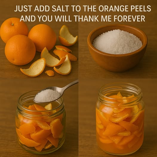 Benefits of Orange Peels Mixed in Water with Salt
