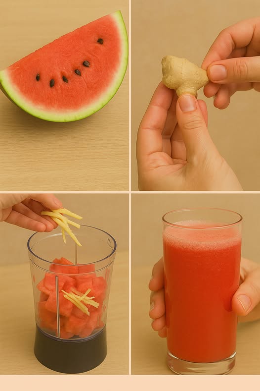Watermelon Juice with Ginger: A Simple, Refreshing Remedy You Should Try