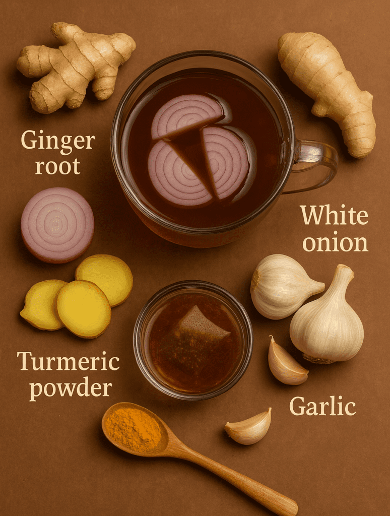 Discover the Health Benefits of a Natural Elixir Packed with Garlic, Turmeric, Onion, Ginger, and Guava Leaves