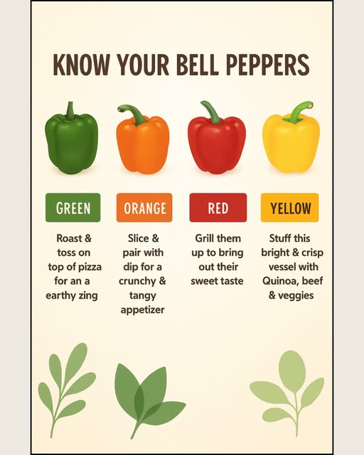 Bell Peppers: Colors, Flavors, and How to Use Them
